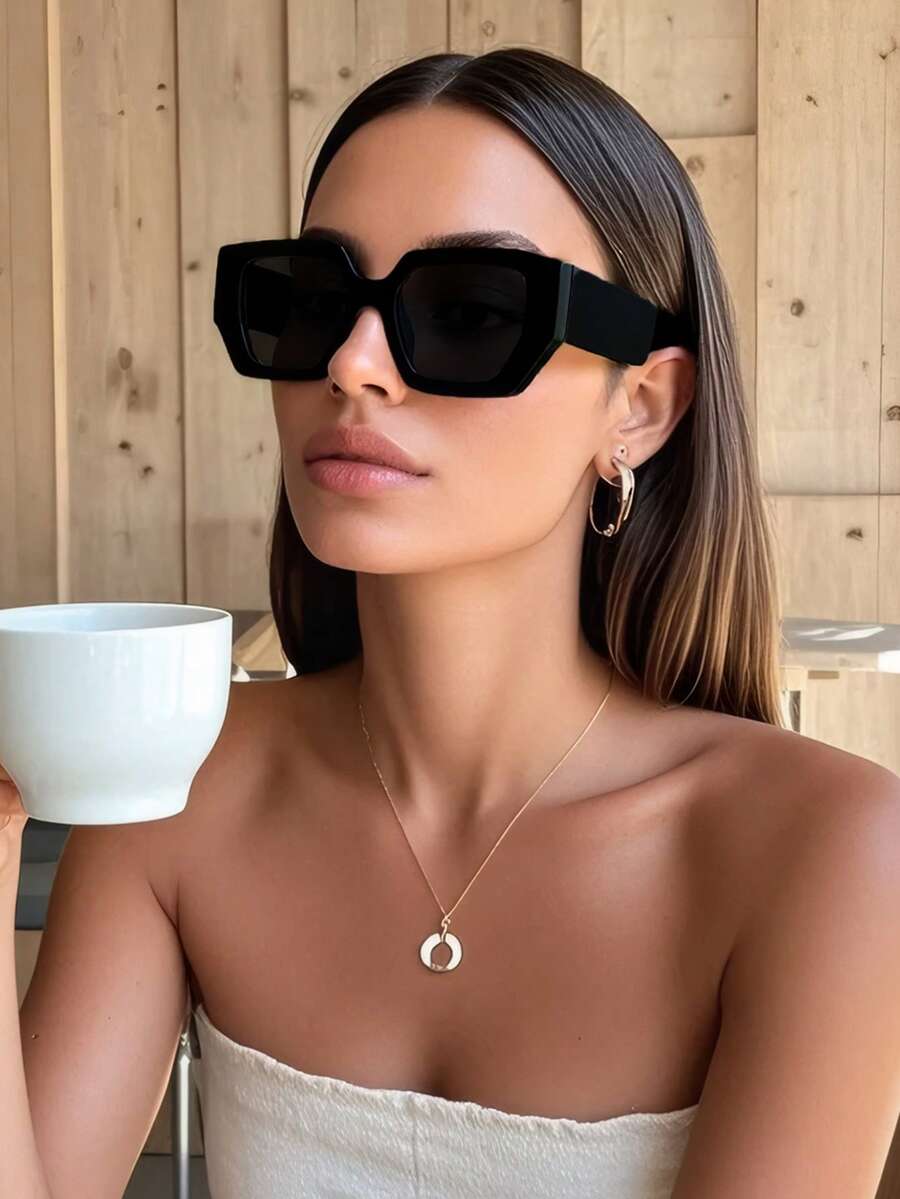Gafas de sol cuadradas de marco grande