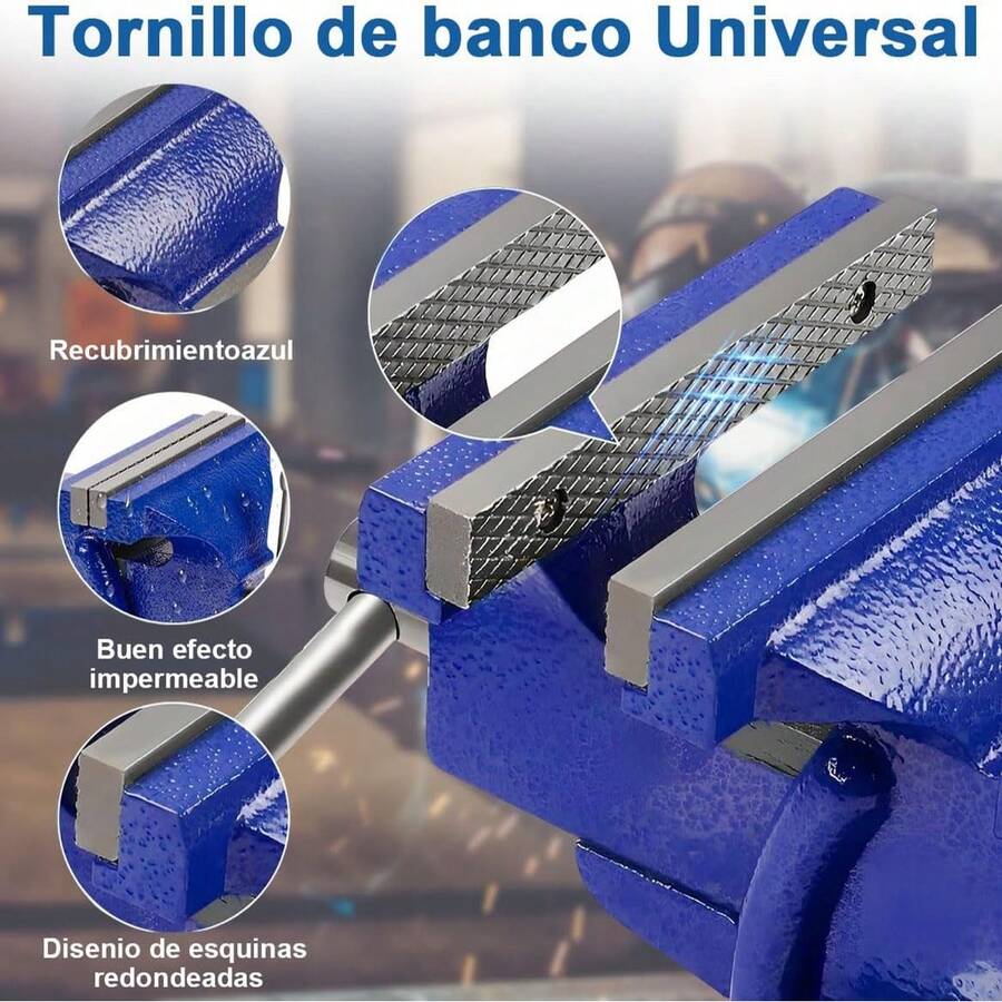 Tornillo De Banco Toolcraft Herramientas 4 Pulgadas