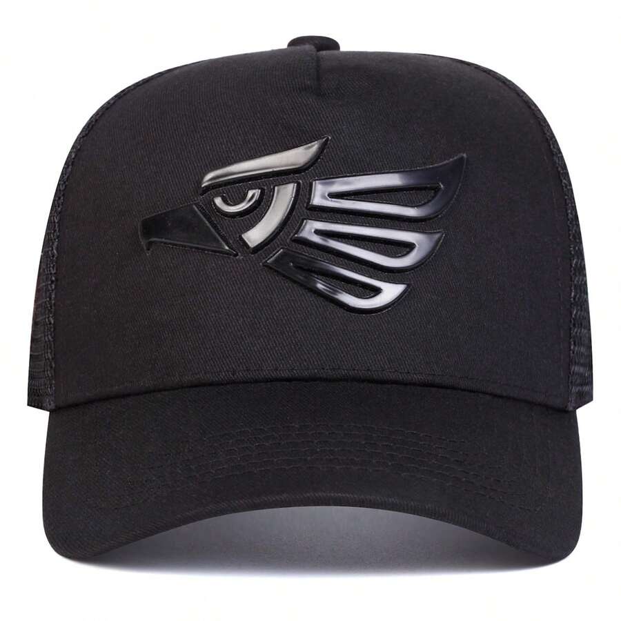 Gorra de camionero con estampado de águila
