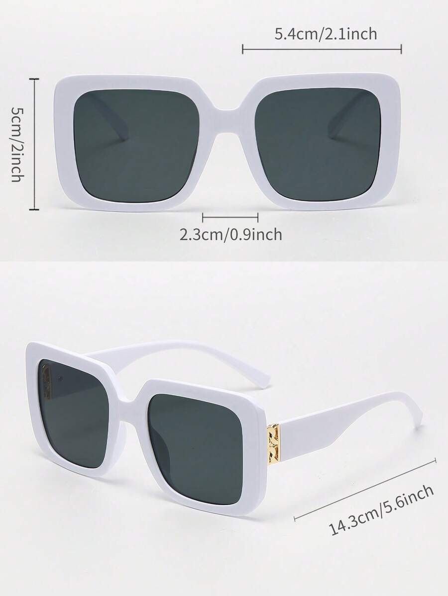 Gafas de sol de gran tamaño con marco cuadrado vintage