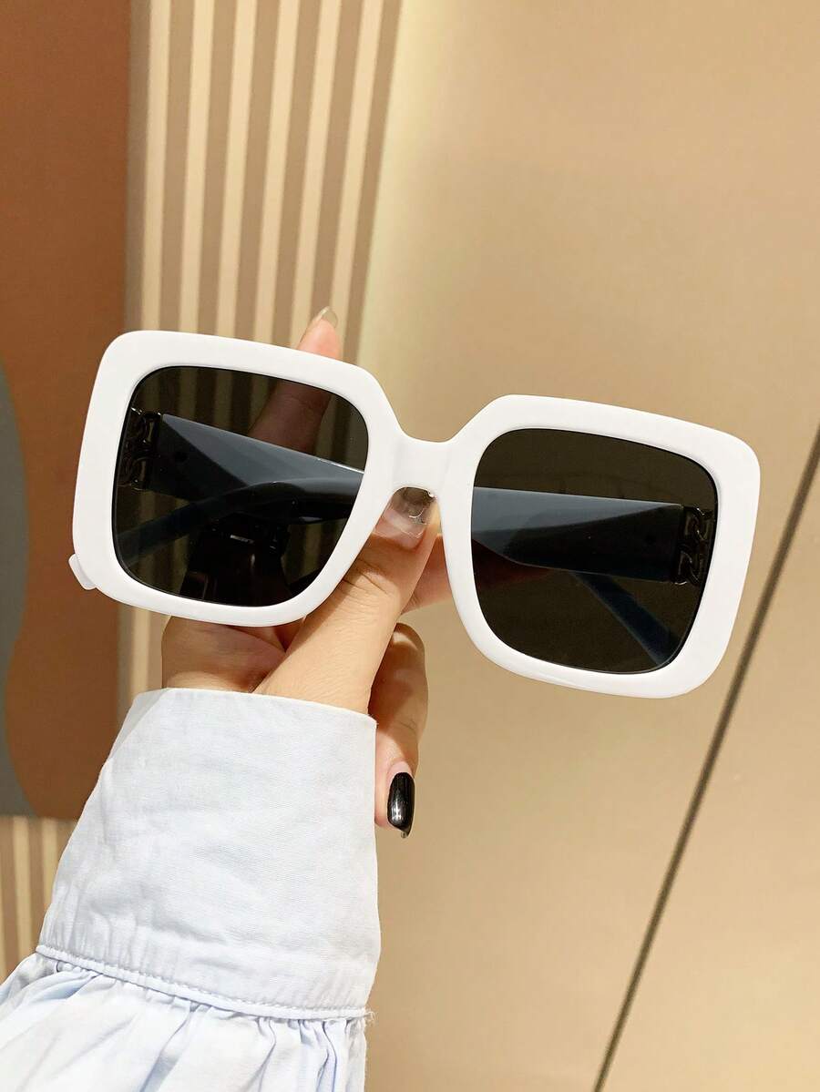 Gafas de sol de gran tamaño con marco cuadrado vintage