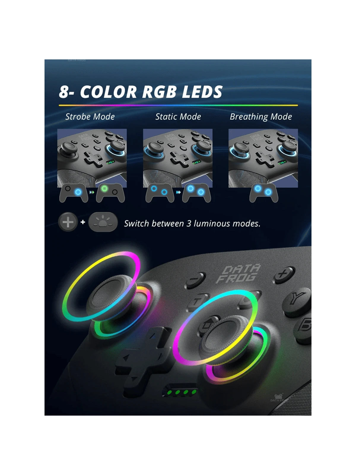 Controlador inalámbrico compatible con consola Switch OLED/Lite