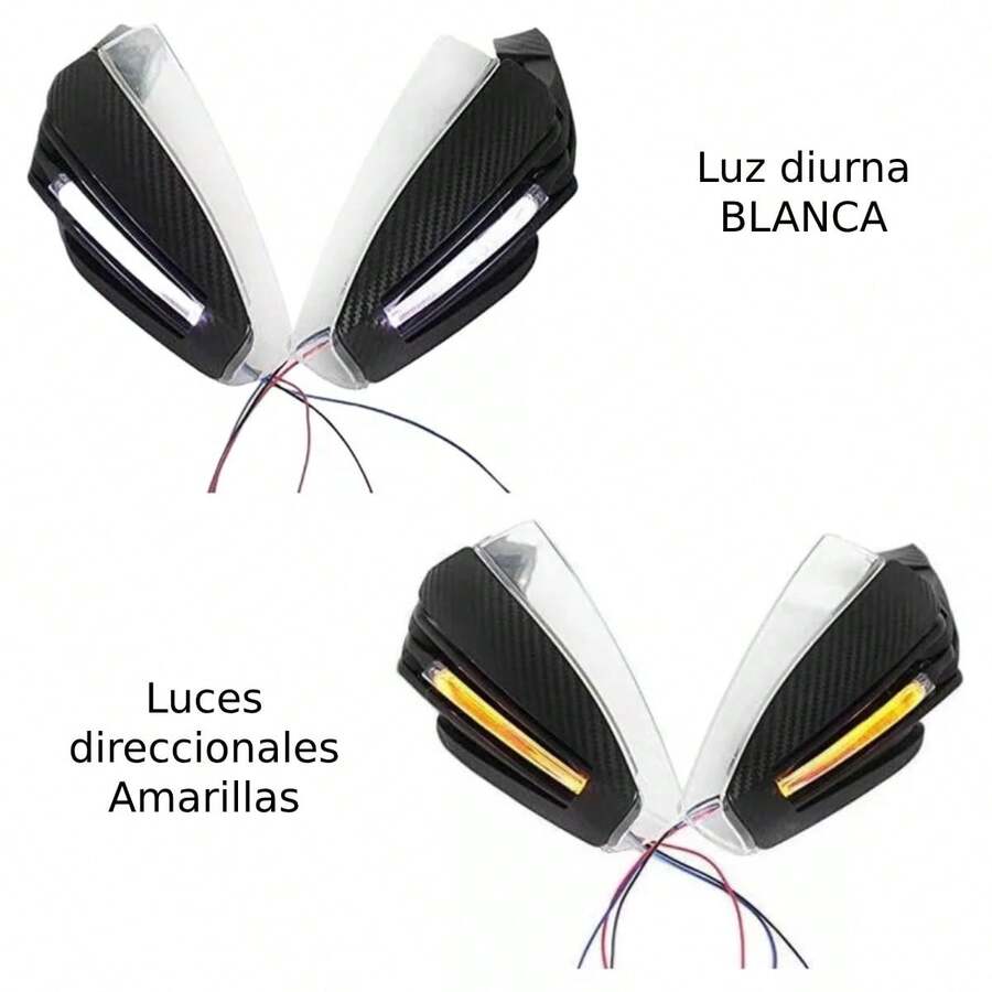 Cubre Puño Moto Universal Handguard Luz Led Protector Manos