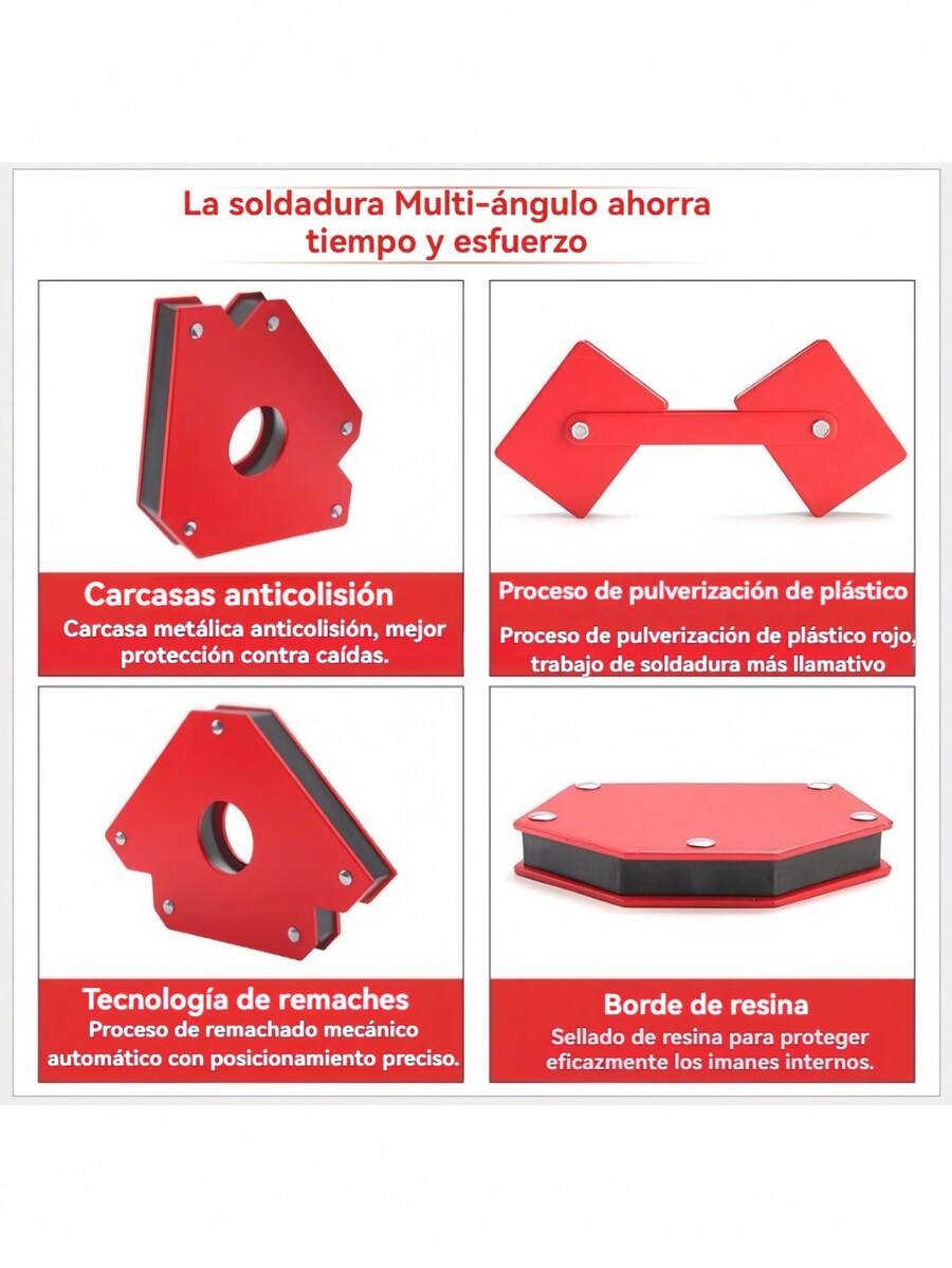 6 Escuadra 30, 45, 60, 75, 90, 135 grados