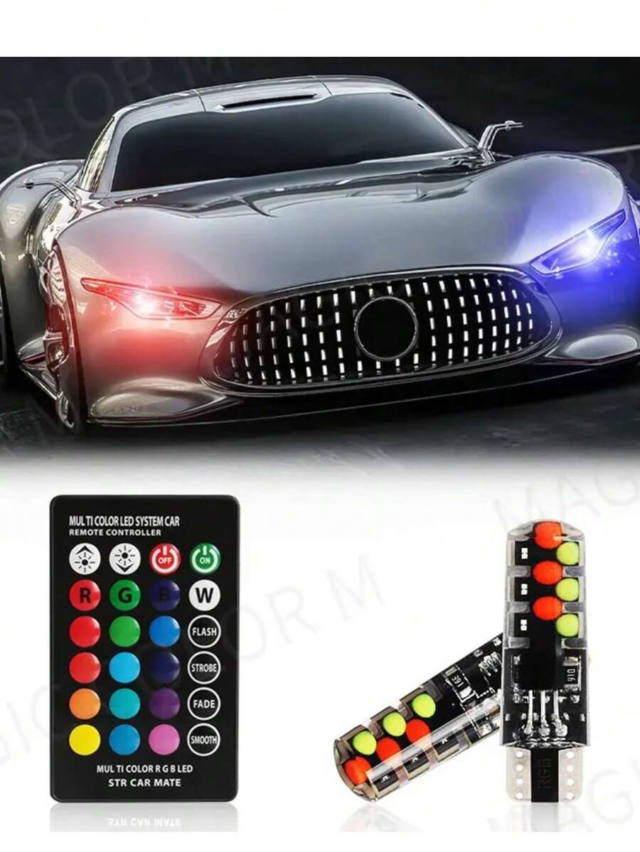 Focos LED T10 tipo pellizco para coche o moto universales