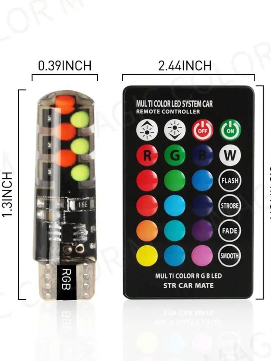 Focos LED T10 tipo pellizco para coche o moto universales