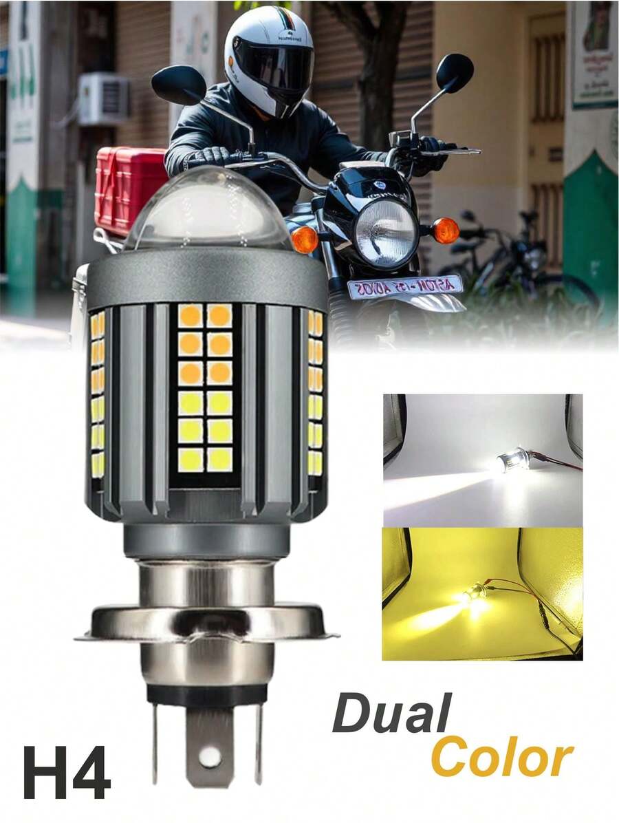 Foco LED luz alta / baja para faro principal universal para motocicleta