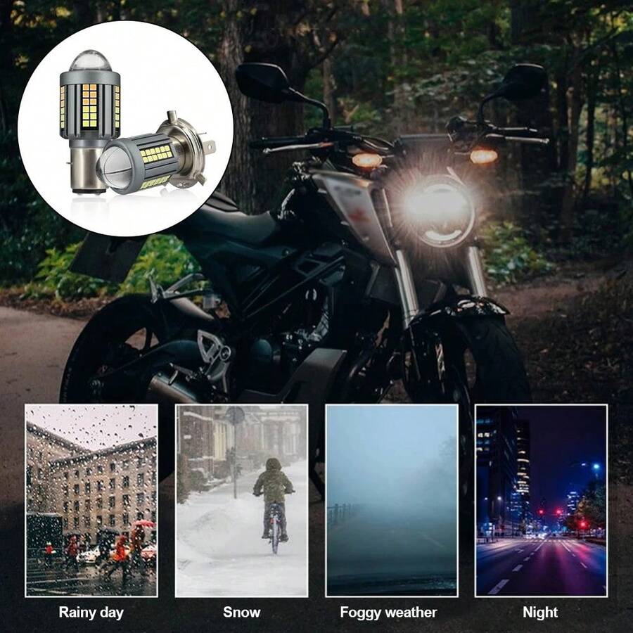 Foco LED luz alta / baja para faro principal universal para motocicleta