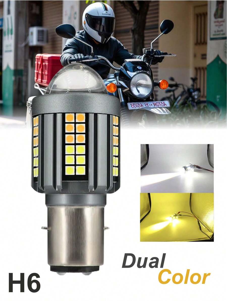 Foco LED luz alta / baja para faro principal universal para motocicleta