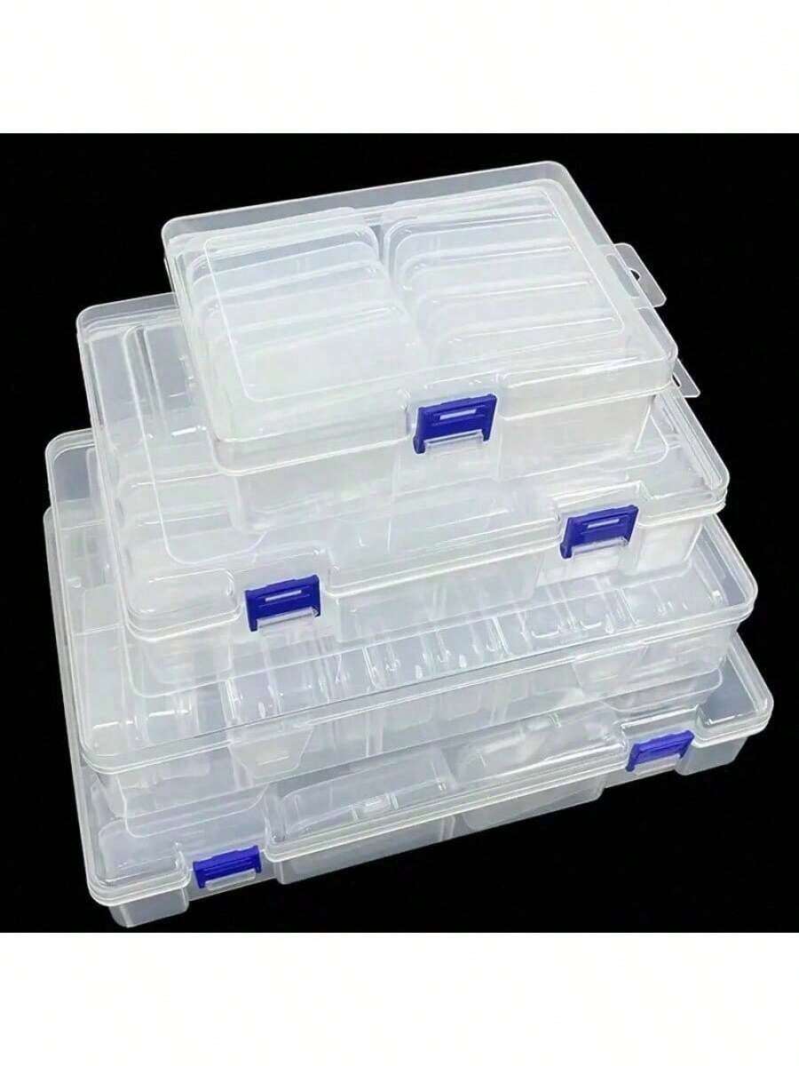 Caja de almacenamiento de plástico transparente