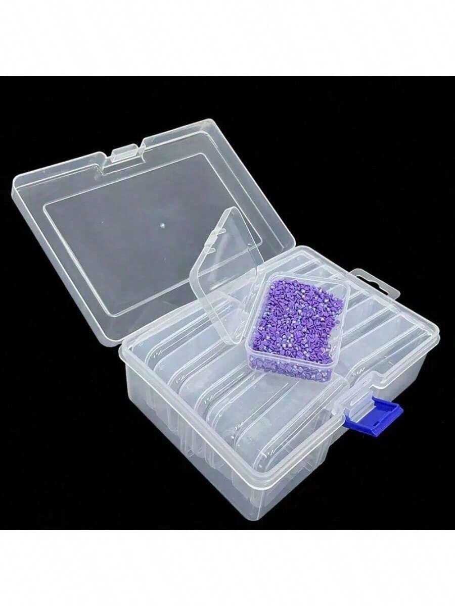 Caja de almacenamiento de plástico transparente