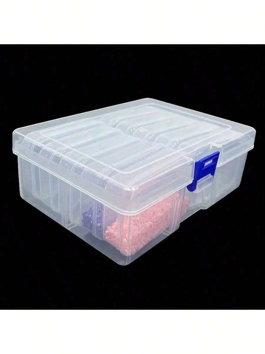 Caja de almacenamiento de plástico transparente