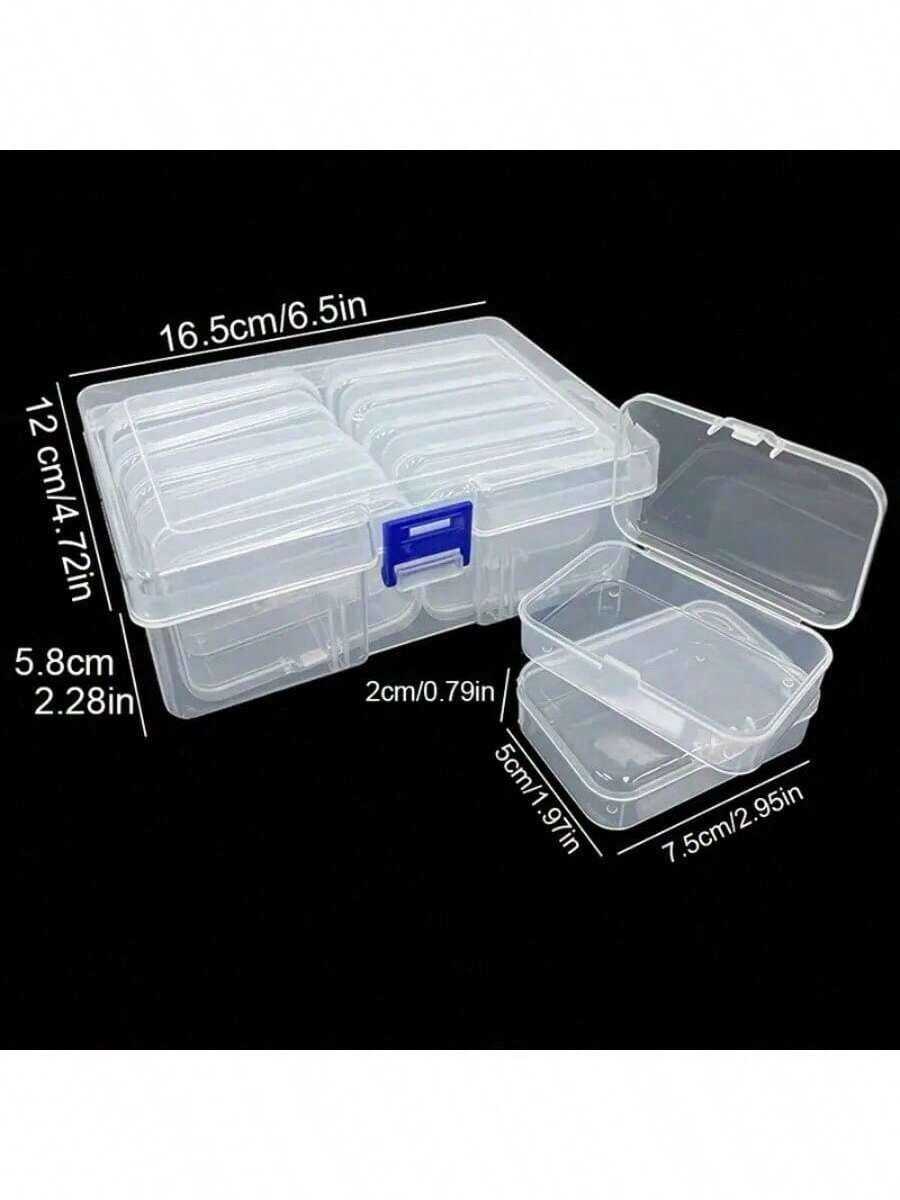 Caja de almacenamiento de plástico transparente