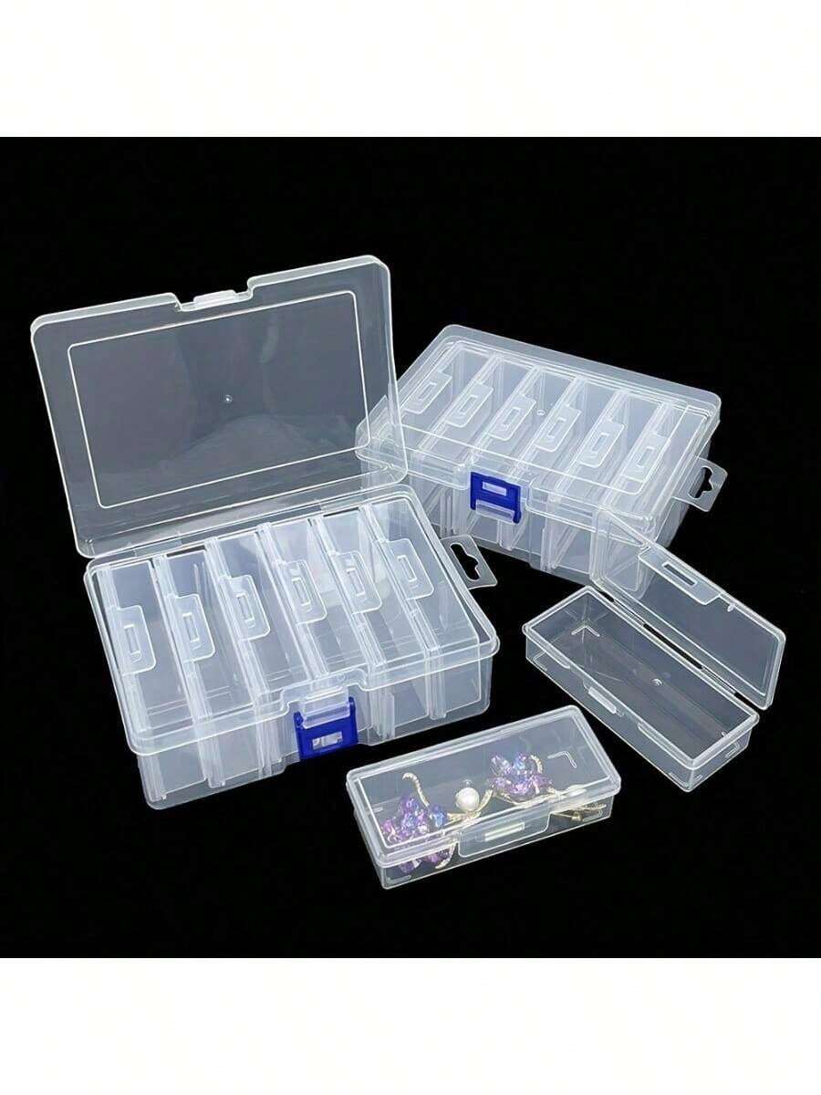 Caja de almacenamiento de plástico transparente