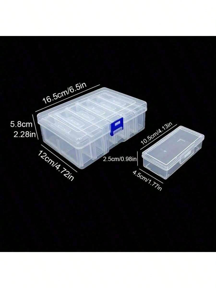 Caja de almacenamiento de plástico transparente