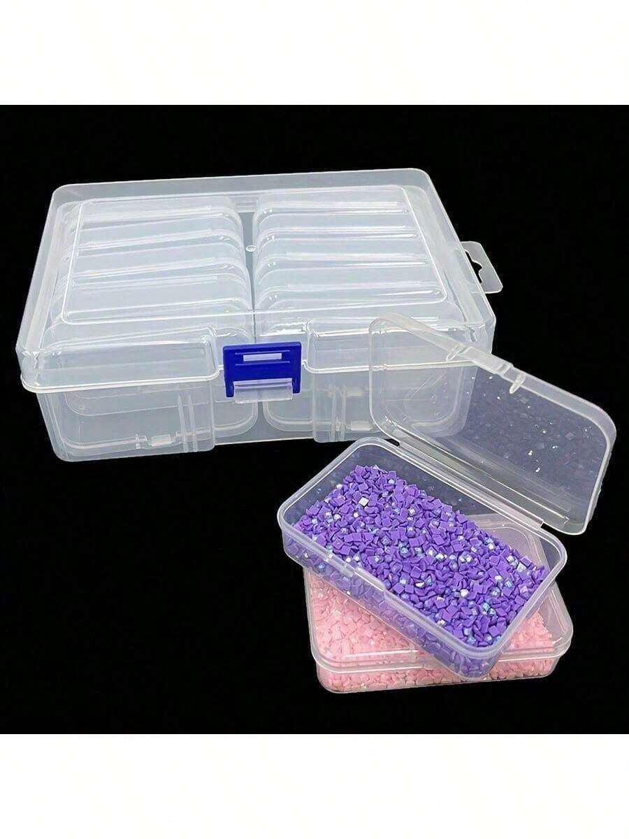 Caja de almacenamiento de plástico transparente