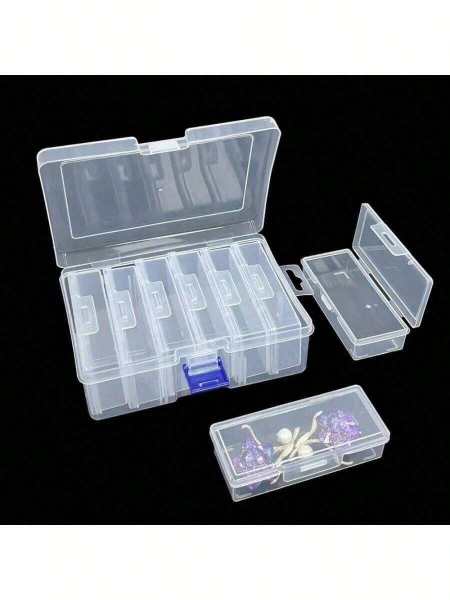 Caja de almacenamiento de plástico transparente