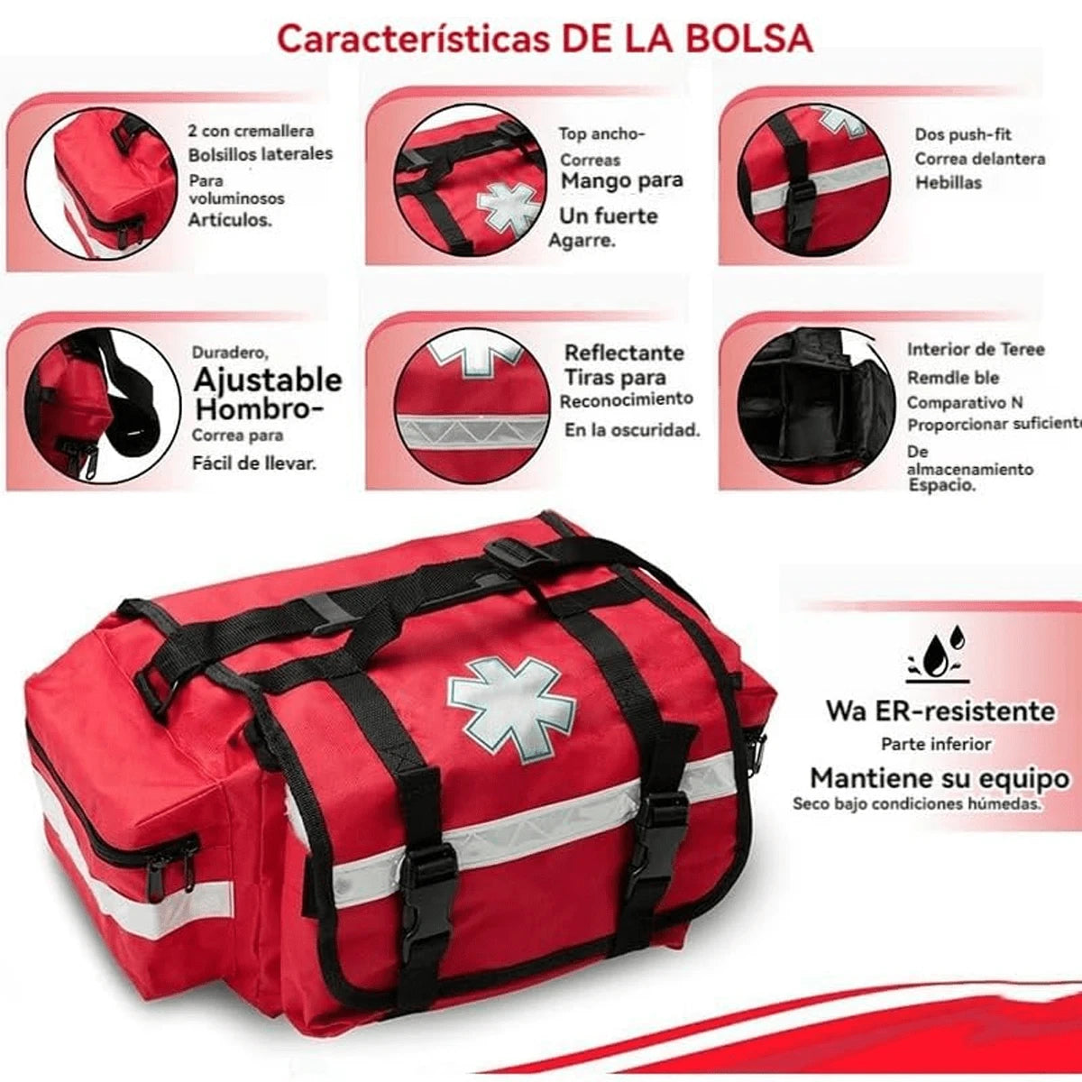 Bolsa de primeros auxilios vacía
