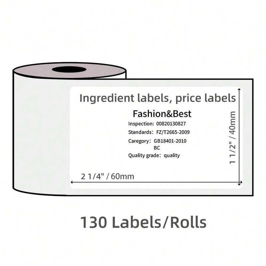 Phomemo 3 rollos de papel térmico para etiquetas