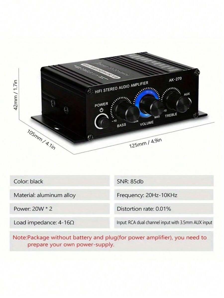 Amplificador de automóvil mini