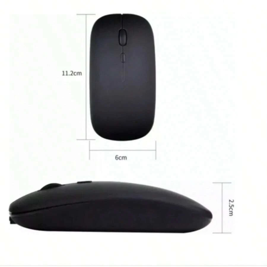 Mouse Inalámbrico Recargable 2.4g Con Bluetooth 7color Ratón Rosa