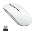 Mouse Inalámbrico Recargable 2.4g Con Bluetooth 7color Ratón Silver
