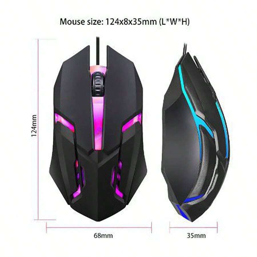 Mouse Gamer Alámbrico Usb Ergonómico Ratón Para Laptop Pc