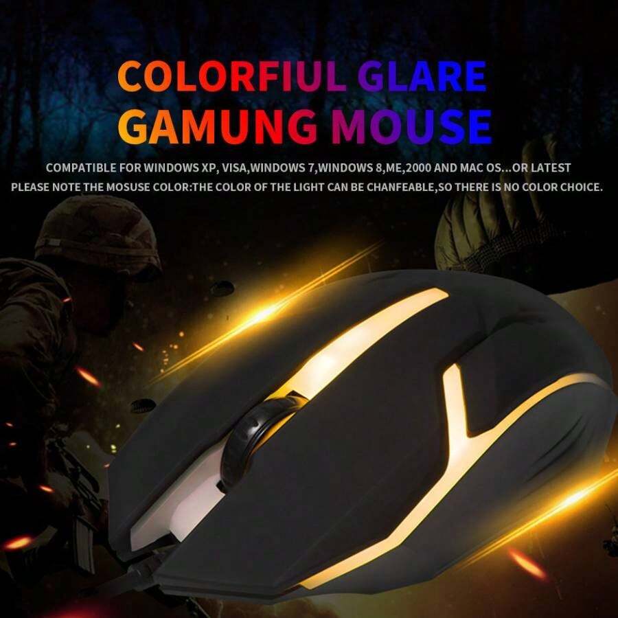 Mouse Gamer Alámbrico Usb Ergonómico Ratón Para Laptop Pc