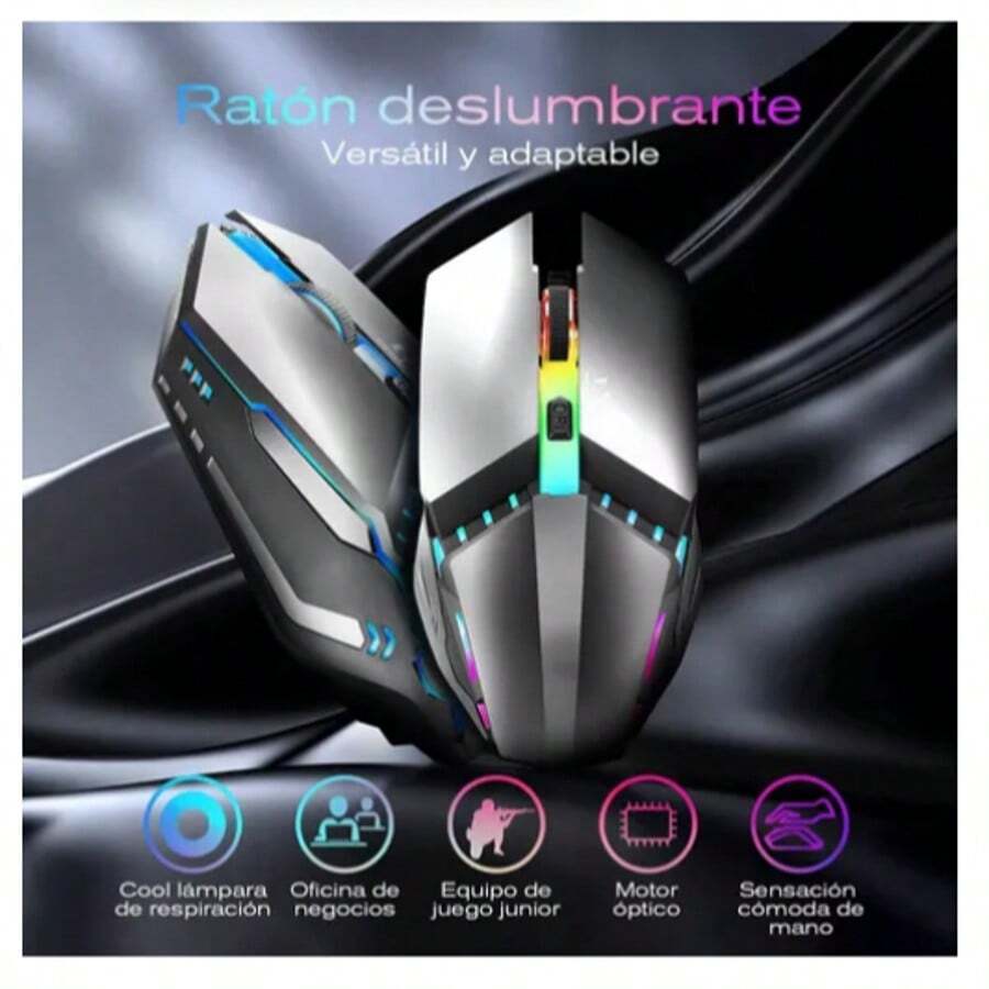 Mouse Gamer Alámbrico Usb Ergonómico Ratón Para Laptop Pc