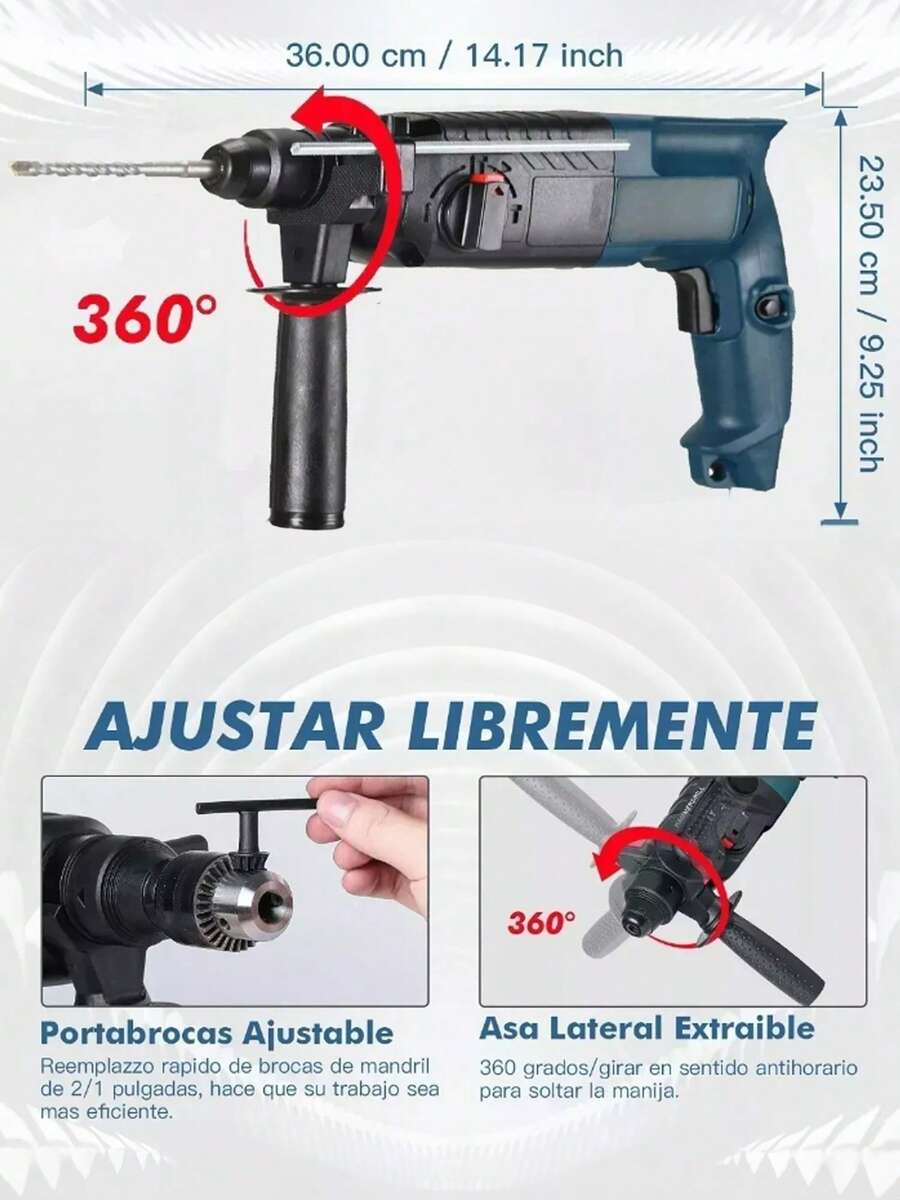 Rotomartillo Taladro de impacto Cincelado