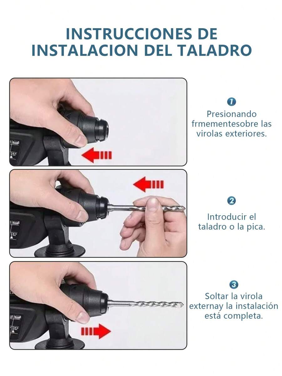 Rotomartillo Taladro de impacto Cincelado