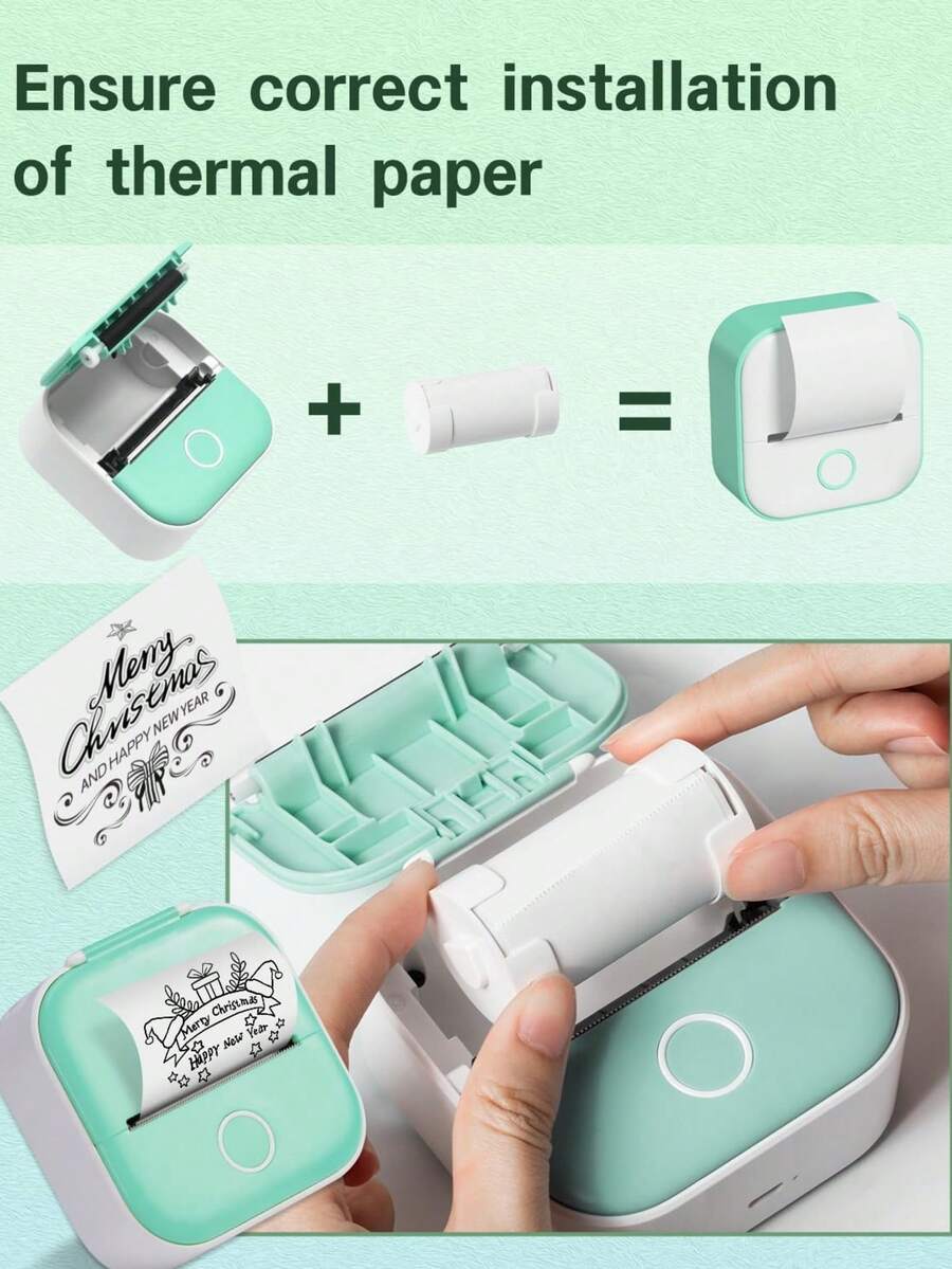 Paquete de 3 rollos de papel térmico autoadhesivo