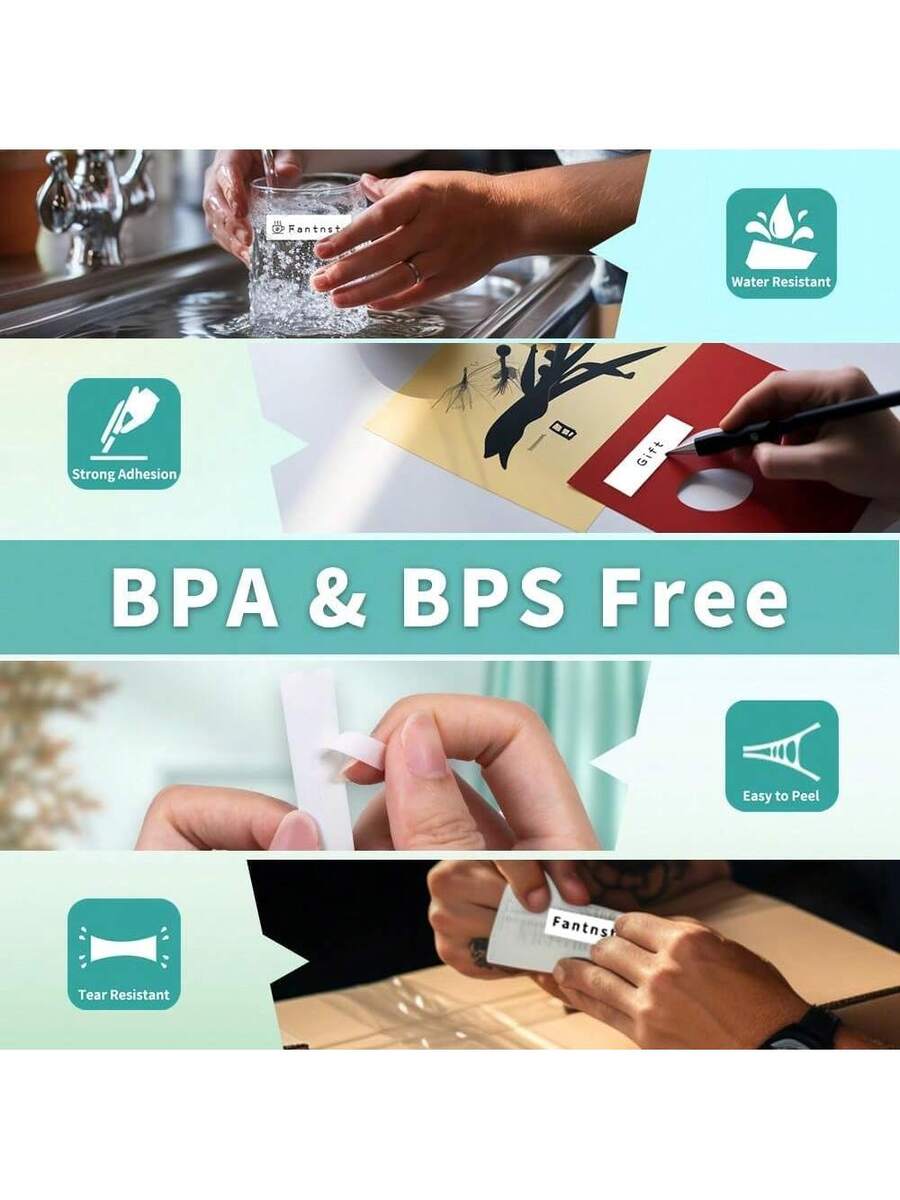 3 rollos de Etiquetas autoadhesivas térmicas Phomemo