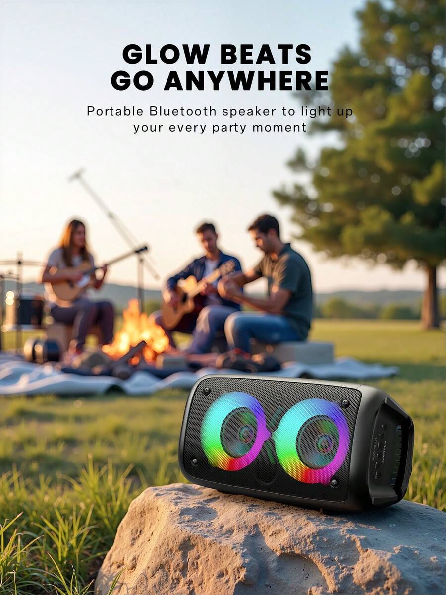 Kinglucky Altavoz inalámbrico con subwoofer