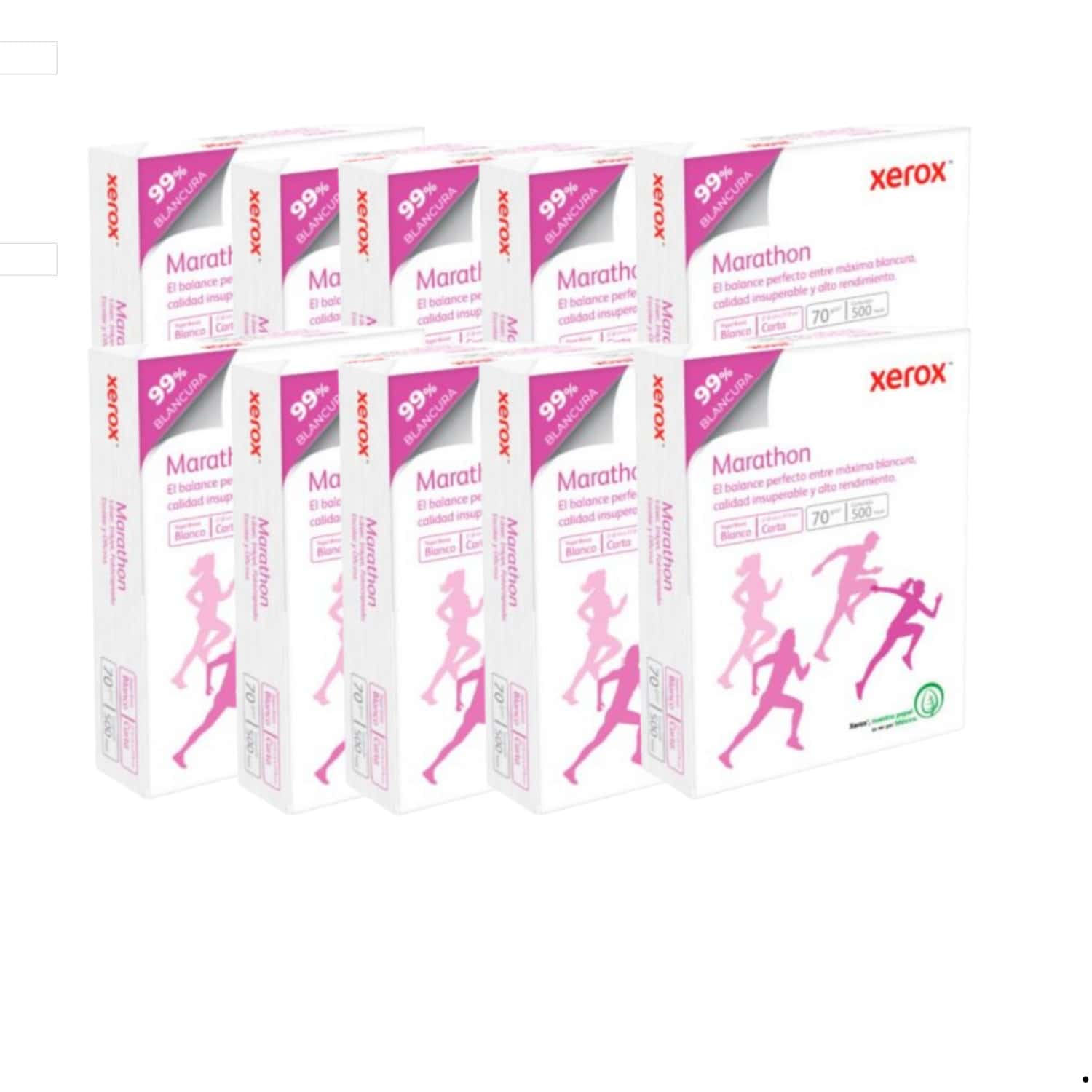 Caja con 10 paquetes de papel bond