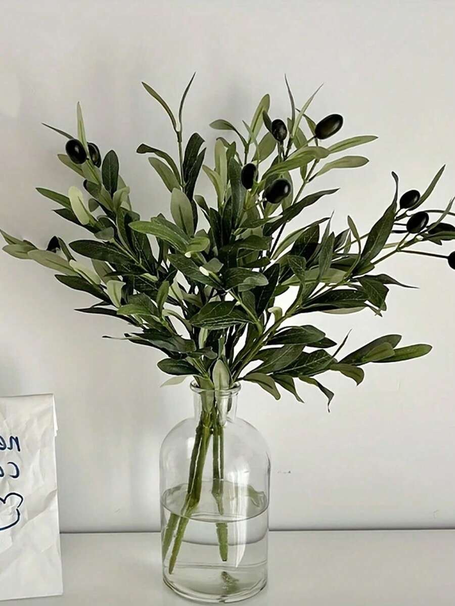 piezas de ramas de olivo artificiales