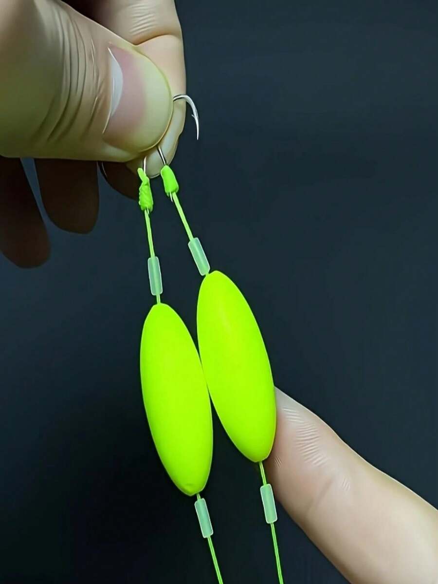 Set de 2 piezas de rig con doble anzuelo anti-enredo