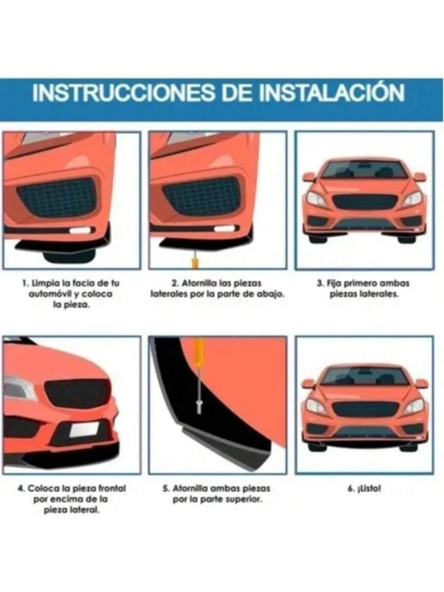 Vmingo Lip Splitter Delantero Universal Plástico