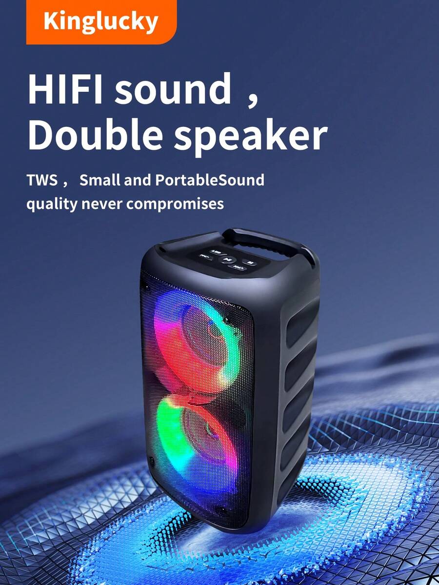 Kinglucky Altavoz inalámbrico con subwoofer