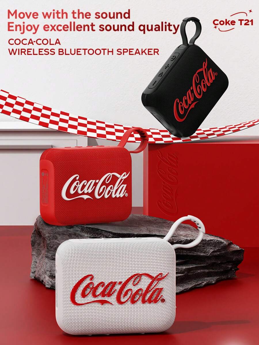 Coca Cola Altavoz Bluetooth compacto y portátil