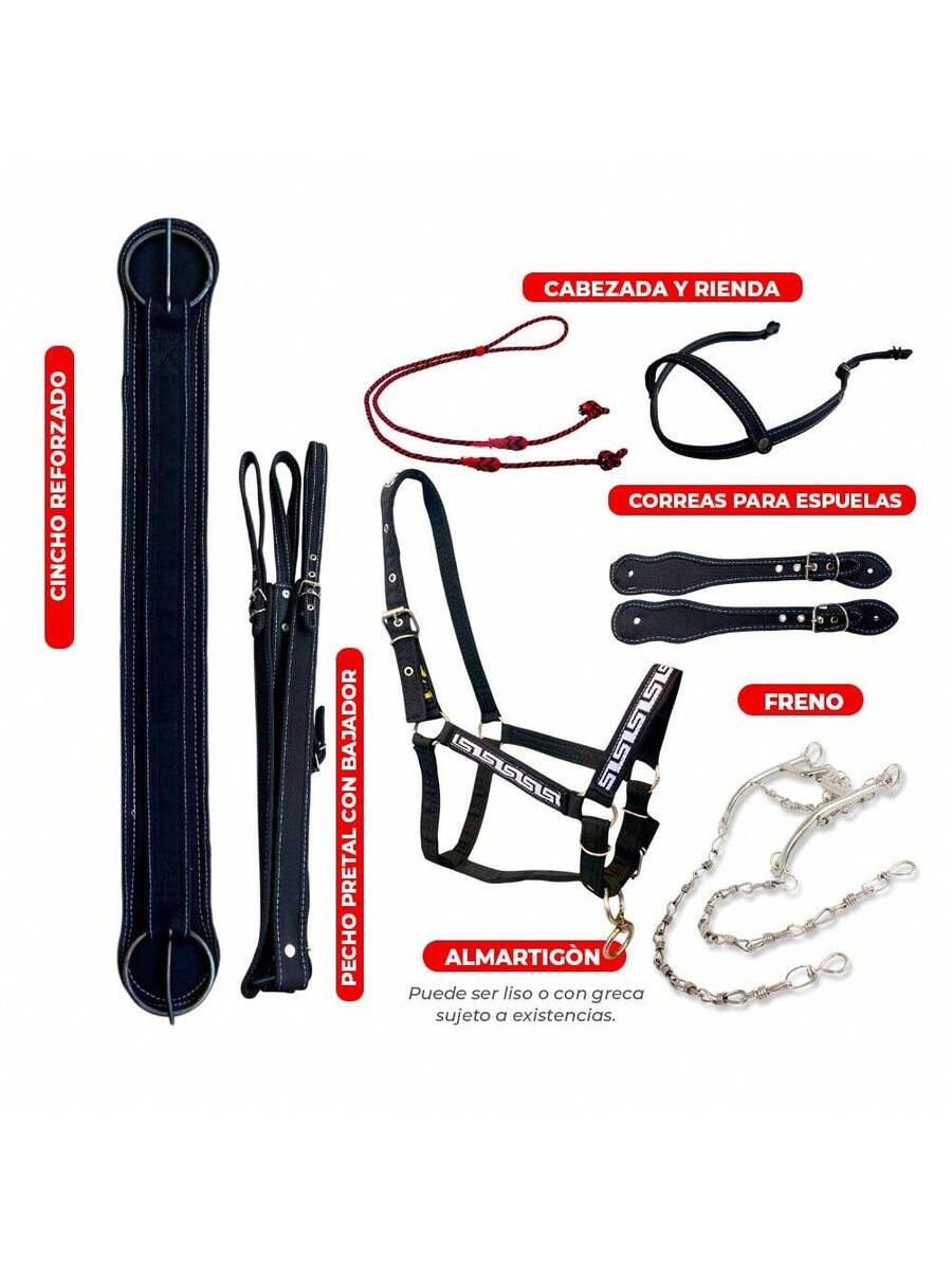 Montura Silla Charra de Lona Fuste 15