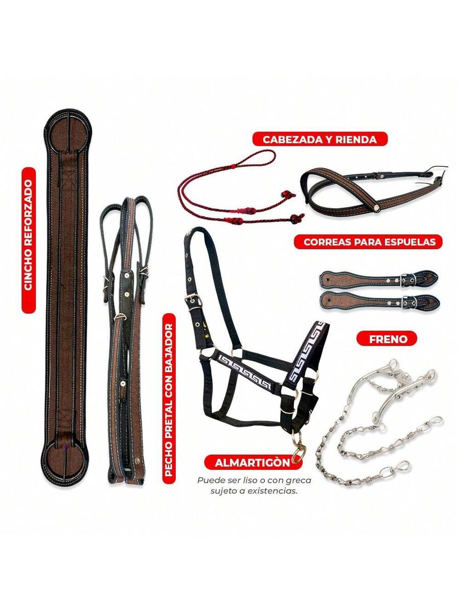 Montura Silla Charra de Lona Fuste