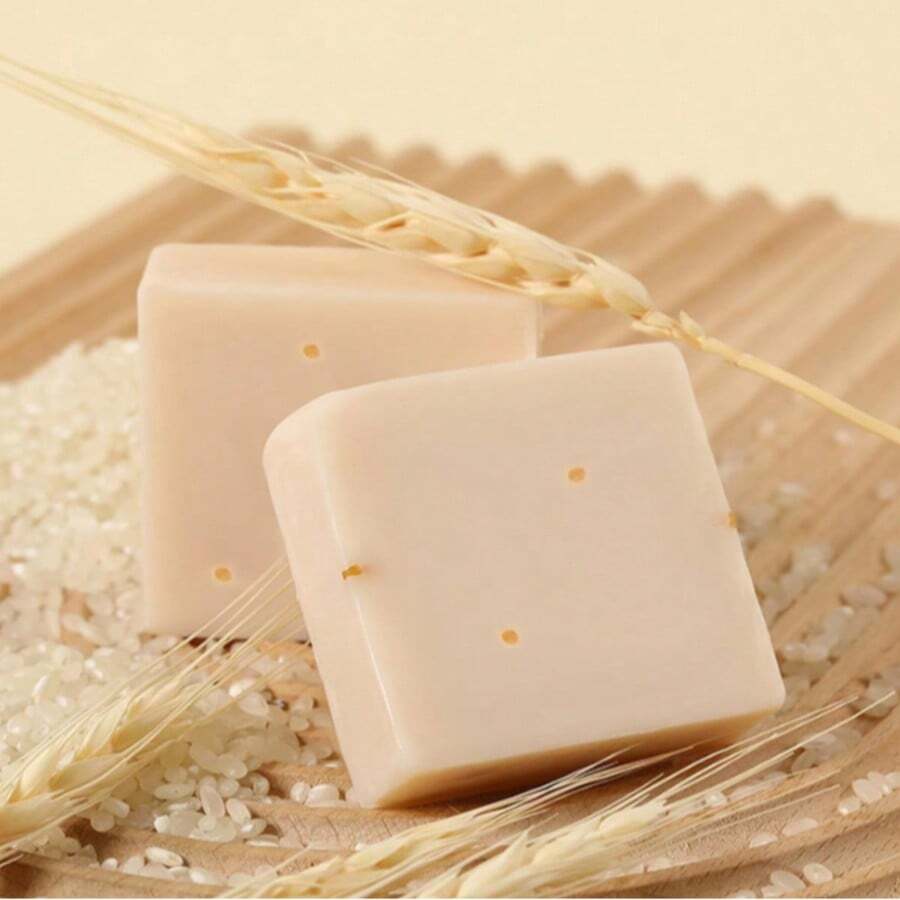 12Pz Jabón de Arroz y Leche Natural