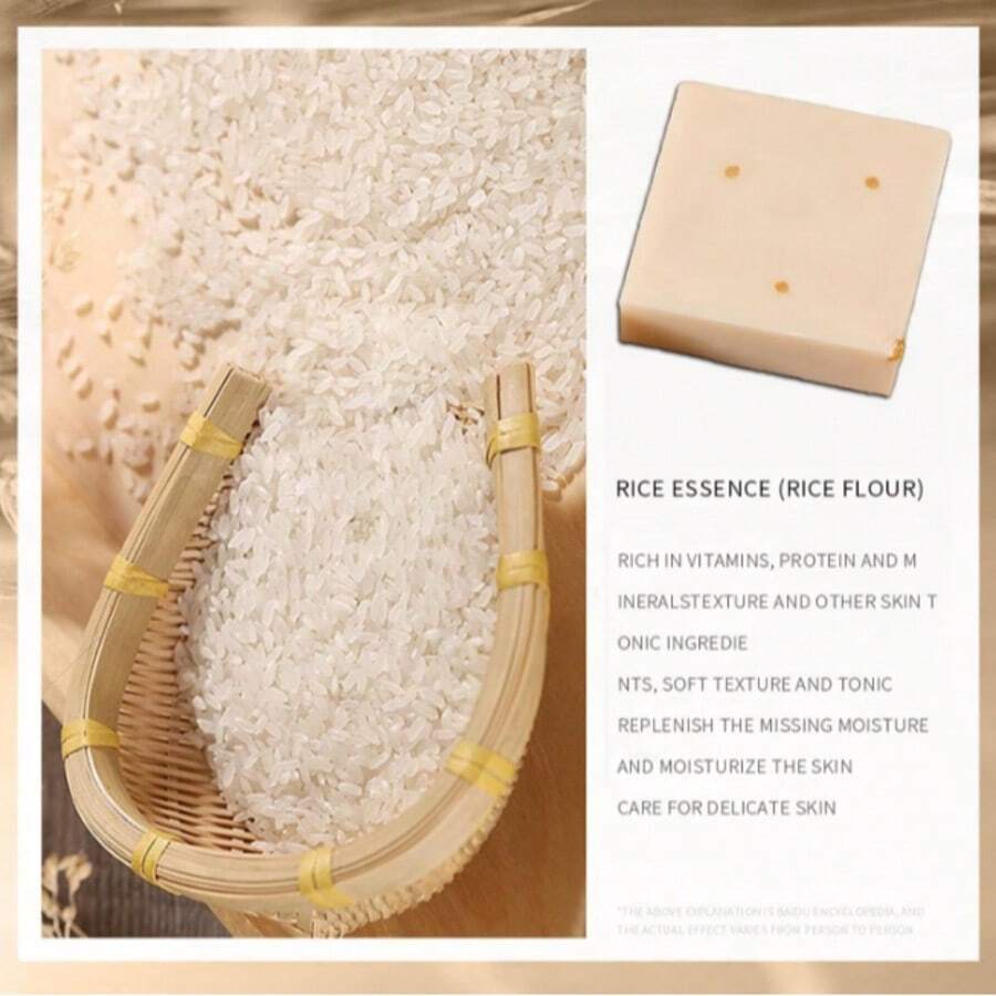 12Pz Jabón de Arroz y Leche Natural