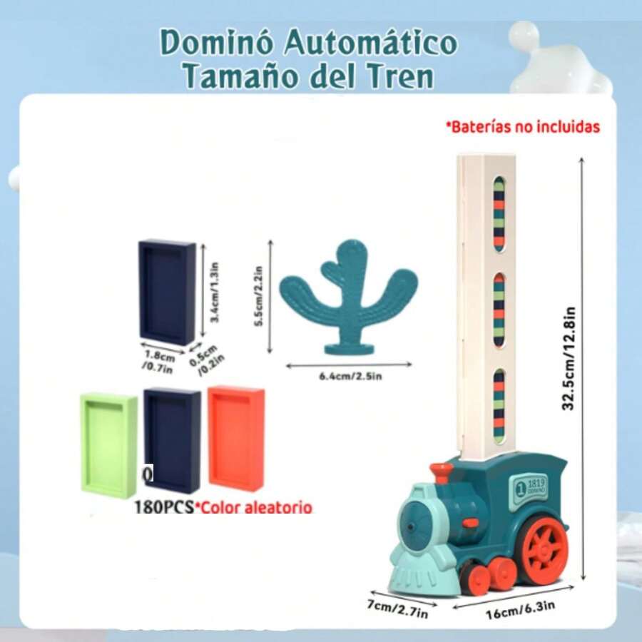 Tren Juguete,100 Piezas Dominó para Niños