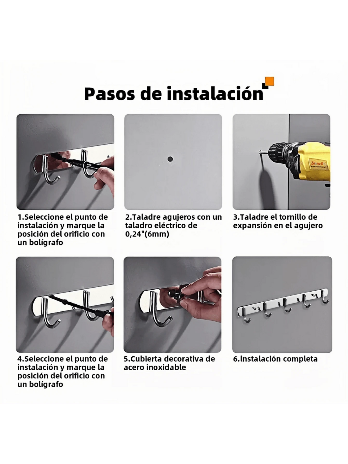 Percheros Acero