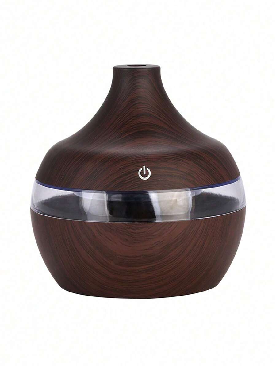 Humidificador con grano de madera y luz nocturna