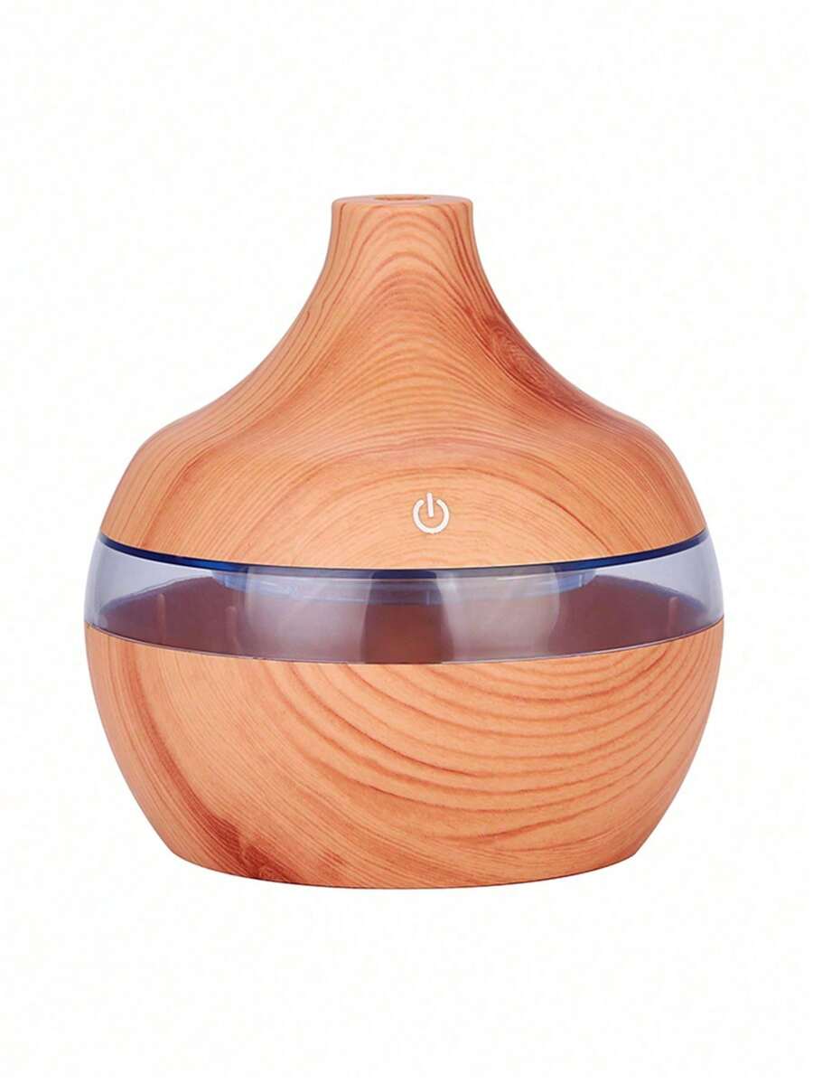 Humidificador con grano de madera y luz nocturna