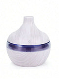 Humidificador con grano de madera y luz nocturna