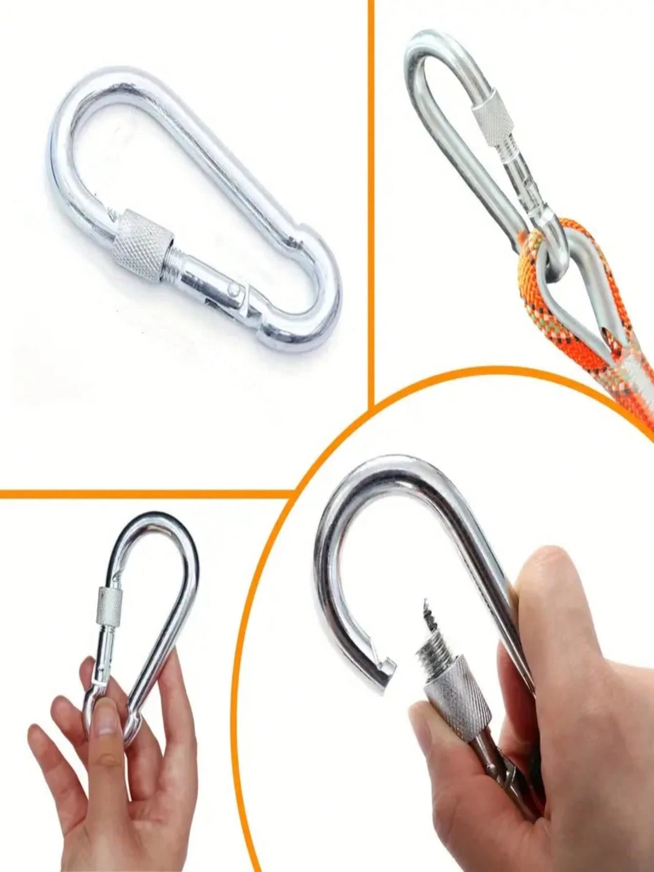 Cuerda trenzada naranja